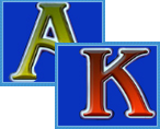 Буквы A и K