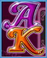 Буквы A и K